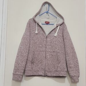 ARIZONA JEAN, Cozy Maroon Zip-Up Hoodie